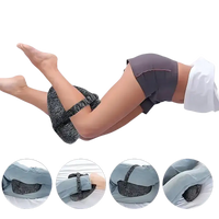 Leg-positioning pillow with strap for ergoleg relief pillow and leg support to relieve sciatica