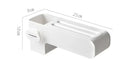 KnifeNest: Elegant Kitchen Knife Rack Solution - White