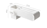 KnifeNest: Elegant Kitchen Knife Rack Solution - White