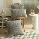 Twist KnittingPlush Pillow Case Vintage Knitted Cushion Cover Simple Cushion Plush Pillowcase Headboard Back