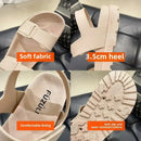 2025 Summer New Women’s Sandals Flat Bottom Korean Edition Fashion Outerwear Casual Beach Strap Velcro Sandals Women’s