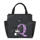Gray tote bag with cartoon character.
