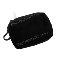Black zippered pouch.