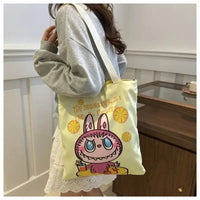 Cartoon bunny tote bag.
