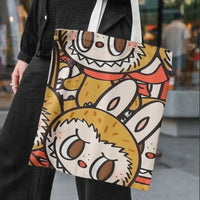 Cartoon-character tote bag.