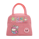 Pink cartoon lunch bag.
