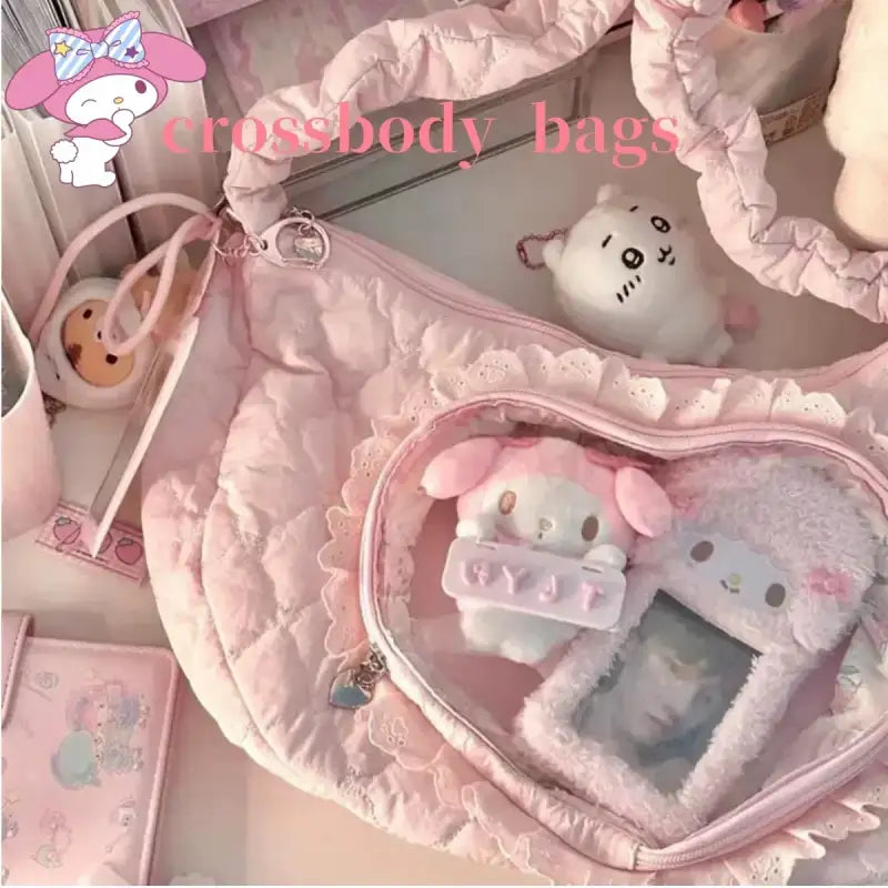 Sweetheart Sanrio Cute Purses Handbags Pink Crossbody