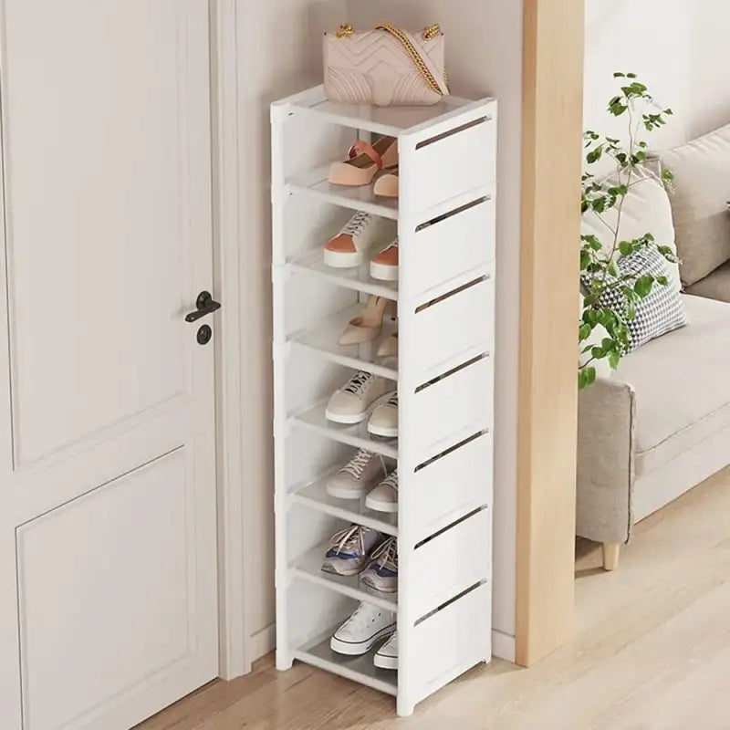 Layered Corner Shoe Rack - Space Saver Organizer