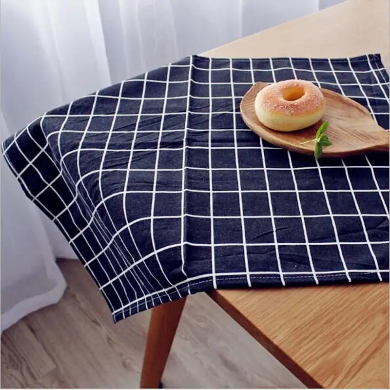 Pastoral Plaid Cotton-Linen Placemat Set