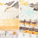 Interlocking foam play mats.
