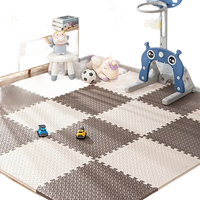 Interlocking foam floor tiles.
