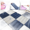 Interlocking foam floor tiles.