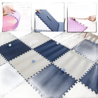 Interlocking foam floor tiles.