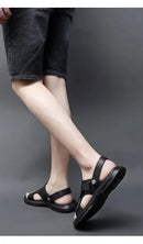 Mens Sandals Summer Genuine Leather Sandals Men Outdoor Casual Lightweight Sandal Fashion Men Sandals 2023