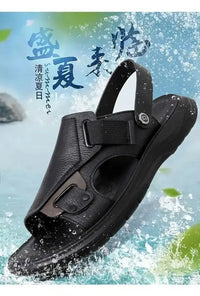 Mens Sandals Summer Genuine Leather Sandals Men Outdoor Casual Lightweight Sandal Fashion Men Sandals 2023