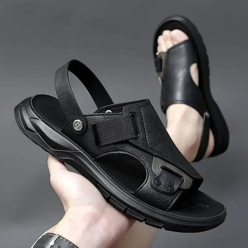 Handsome Leather Sandals Men Summer