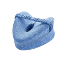 Blue memory foam face pillow.