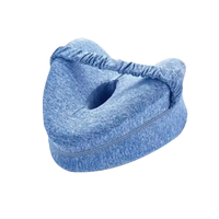 Blue memory foam face pillow.