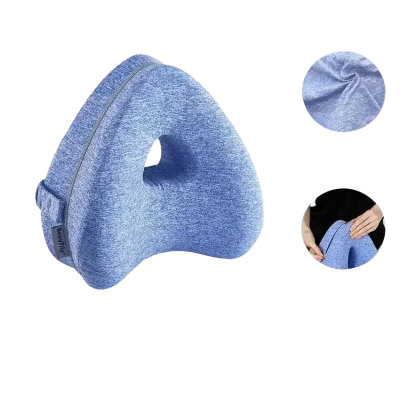 Blue Memory Cotton Leg Pillow Bringing Sciatic Smiles