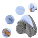 Gray memory foam leg pillow.