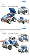 762Pcs Police Robot Car City Blocks Set - City police