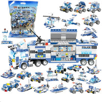 762Pcs Police Robot Car City Blocks Set - City police