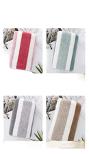 Colorful striped bath mats from Lint Busters quickdry striped towel set