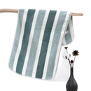 Quickdry striped towel from Lint Busters trendy striped towel set in green and white