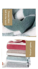 Soft colorful towels from Lint Busters quickdry striped towel set, trendy and comfy
