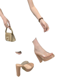 Liyke Summer Square Toe Heel Platform Slippers for a cute summer look