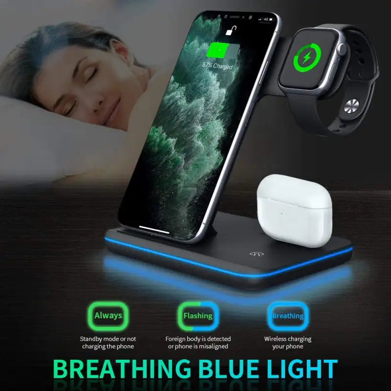 Love Nest 3-in-1 Wireless Charging for Your Mobile Phones Smartwatches