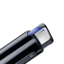 Black retractable handle vacuum cleaner.