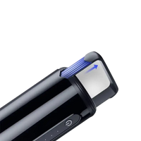 Black retractable handle vacuum cleaner.