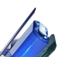 Blue rechargeable battery.