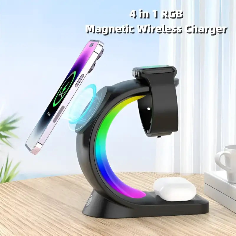 LoveGlow Apple Watch Series RGB Atmosphere Light Magnetic Wireless Charging Station