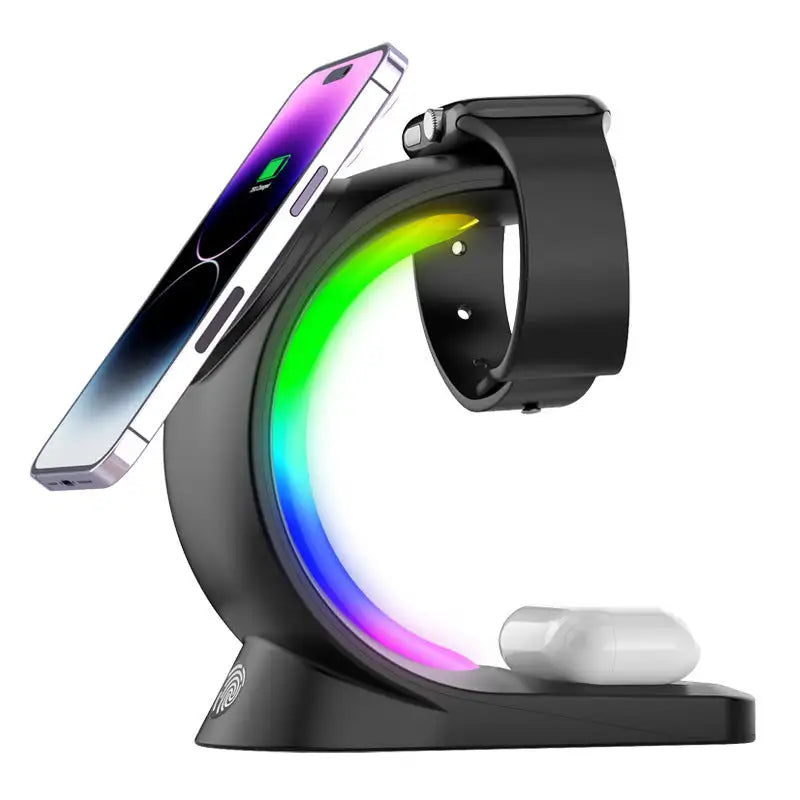 LoveGlow Apple Watch Series RGB Atmosphere Light Magnetic Wireless Charging Station