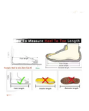 Shoe size guide.