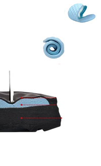 Shoe insole with rebound and dry properties.