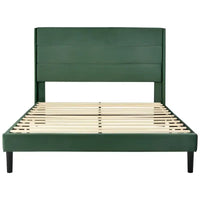 LuxeLin Slatted Bed - Green