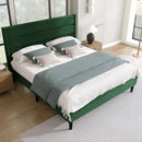 LuxeLin Slatted Bed - Green