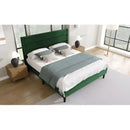 LuxeLin Slatted Bed - Green