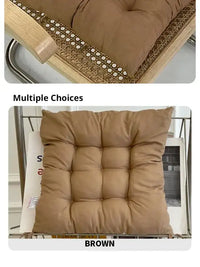 Linen Cushion Pearl Cotton Square Stool Backrest Pillow Home Office Computer Chair Protective Mat Seat Pad Buttocks