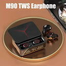 M90 Pro Wireless Headphones Sliding Cover Gaming Headsets Bluetooth 5.3 Stereo Sports Earbuds Earphones with Led