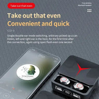 M90 Pro Wireless Headphones Sliding Cover Gaming Headsets Bluetooth 5.3 Stereo Sports Earbuds Earphones with Led