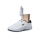 White leather sneakers.