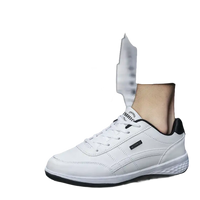 White leather sneakers.