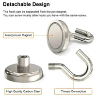 10PCS Strong Magnetic Hooks Multi-Purpose Storage Hooks Home Kitchen Bar Storage Hooks Key Storage Hooks Bathroom