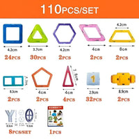 MagnaBuilds - Magnetic STEM Kit for Kids 🧲 - 110pcs