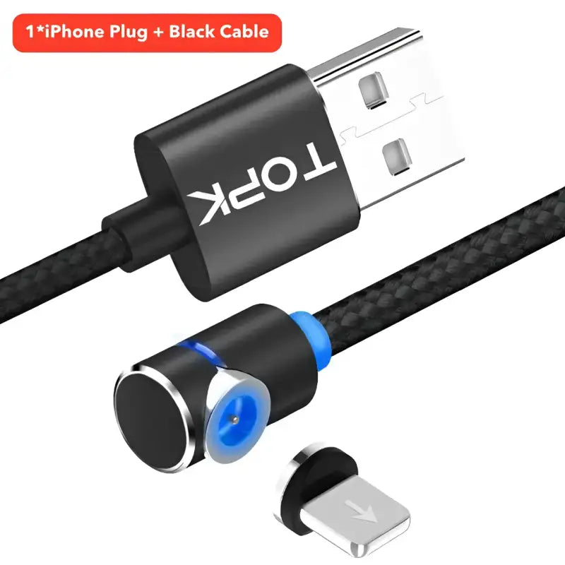 360 MagiCord - Micro USB - Black / 3FT / IPhone