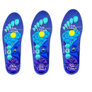 Magnetic massage insoles with size information.